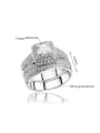 thumb Fashion Shiny Cubic Zirconias Copper Lovers Ring 2