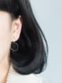 thumb High Quality Geometric Shaped Artificial Pearl Drop Earrings 1