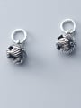 thumb 925 Sterling Silver With Antique Silver Plated Vintage  Hollow Flower Charms 0