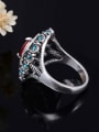 thumb Exaggerated Retro style Crystal Rhinestones Alloy Ring 3