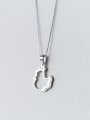 thumb Lovely Bird Shaped Colorful Rhinestones S925 Silver Necklace 2