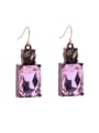 thumb Fashion Artificial Crystal Geometric drop earring 2