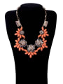 thumb Fashion Artificial Stones Flower Shaped Alloy Necklace 1