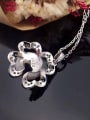 thumb Freshwater Pearl Hollow Flower-shaped Necklace 2