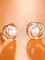 thumb Luxury Multi-color Gold Plated Artificial Pearl Earrings 2