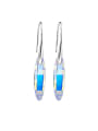 thumb S925 Silver Colorful hook earring 0