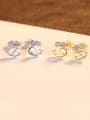 thumb 925 Sterling Silver With Cubic Zirconia  Cartoon dolphin Stud Earrings 2