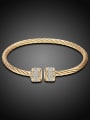 thumb Delicate Open Design 18K Gold Plated Bangle 0