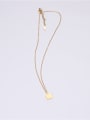thumb Titanium With Gold Plated Simplistic Geometric Necklaces 3