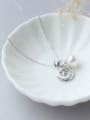 thumb S925 Silver Star Moon and Shell Pearl  Sweet Necklace Set With CZ 3