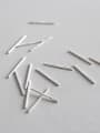 thumb Sterling silver hypoallergenic ear pin printing 925 0