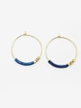 thumb Exquisite 18K Gold Round Shaped Earrings 0