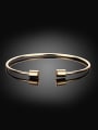 thumb Delicate Cylinder Shaped Open Design Bangle 1