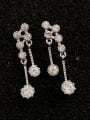 thumb 925 Jewelry Silver  Anti-allergic Tassel drop earring 3