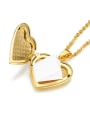 thumb Stainless Steel With Gold Plated Simplistic Heart Necklaces 4