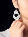 thumb Ethnic style Handmade Flower-etched hook earring 1