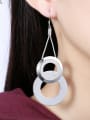 thumb Exaggerated Double Hollow Round Earrings 1