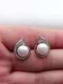 thumb Freshwater Pearl Geometrical stud Earring 1