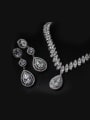 thumb Wedding Party Water Drop Shaped Jewelry Set 1