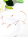 thumb Stainless Steel With Rose Gold Plated Simplistic Star Anklets 0
