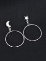 thumb Personalized Moon Star Round Earrings 0