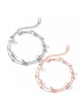 thumb Stainless Steel With Rose Gold Plated Cute Round Bracelets 0