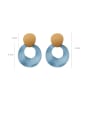 thumb Alloy With Gold Plated Simplistic Geometric Stud Earrings 4