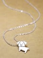 thumb Simple Little Puppy Pendant 925 Silver Necklace 1