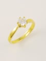 thumb Women Simply Style Round Shaped Zircon Ring 0