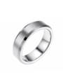 thumb Stainless Steel With Black Gun Plated Simplistic Geometric Rings 2