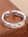 thumb Retro Woven Patterns Opening Ring 3