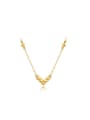 thumb Delicate 18K Gold Letter V Shaped Necklace 0