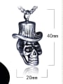thumb Stainless Steel With Antique Silver Plated Trendy Skull Necklaces 2