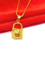 thumb 18K Gold Plated Locket Shaped Necklace 1