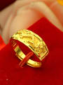 thumb Gold Plated Dragon Pattern Ring 0