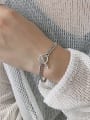 thumb 925 Sterling Silver With Antique Silver Plated Personality Chain Bracelets 2