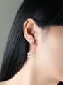 thumb Fashion Artificial Pearls Hollow Moon Star Stud Earrings 1