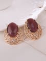 thumb Alloy Imitation-gold Plated Vintage style Artificial Stones Hollow Two Pieces Jewelry Set 2