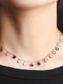 thumb Copper With  Cubic Zirconia Fashion Charm Beaded Necklaces 1