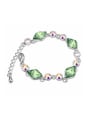 thumb Fashion Rhombus austrian Crystals Platinum Plated Bracelet 2