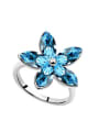 thumb Fashion Marquise austrian Crystals Flower Alloy Ring 4