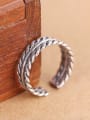 thumb Retro Twisted Pattern Opening Stacking Ring 2