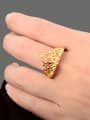 thumb Creative Crown Shaped 24K Gold Plated Copper Ring 2