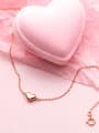 thumb 925 Sterling Silver With Rose Gold Plated Delicate Heart Anklets 1