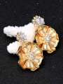 thumb Beautiful Flower-shape Luxury Women Drop Earrings 2