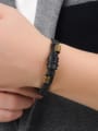 thumb Retro style Artificial Leather Antique Copper Plated Bracelet 1
