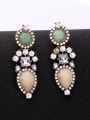 thumb Sweet Personality Color Stones Drop Chandelier earring 2