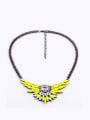 thumb Wings Shaped Rhinestones Alloy Necklace 0