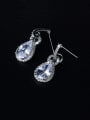 thumb Copper With Platinum Plated Simplistic Water Drop Drop Earrings 3