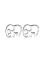 thumb Lovely Small Hollow Elephant Stud Earrings 0